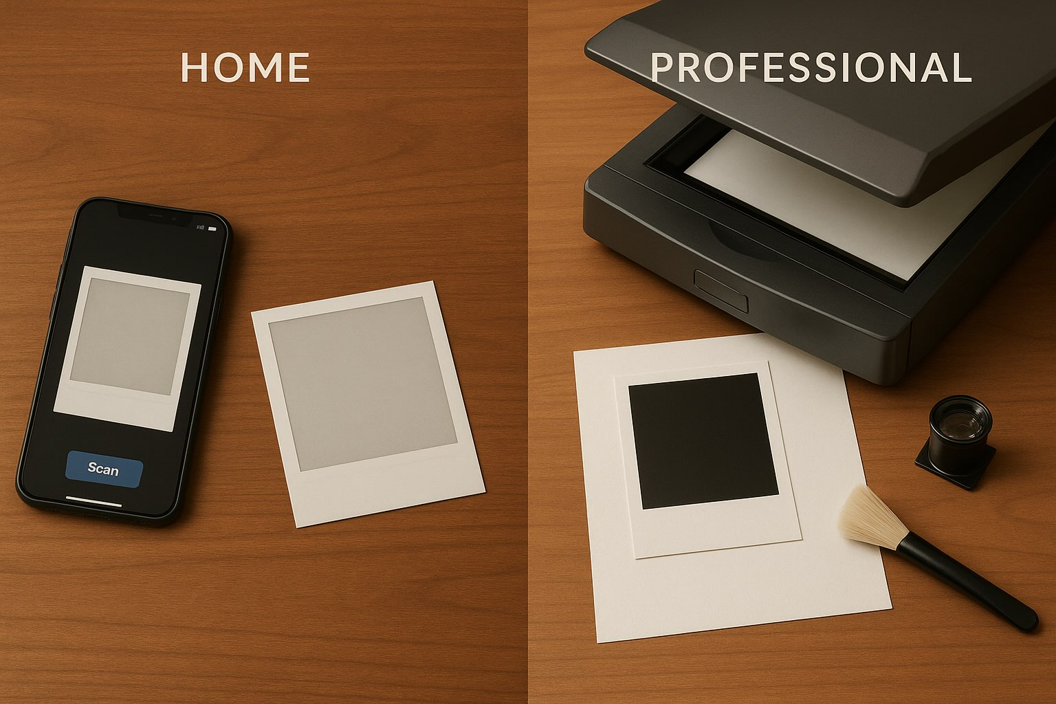 Scanning Old Photos at Home vs. Having Them Professionally Restored – What’s the Difference?