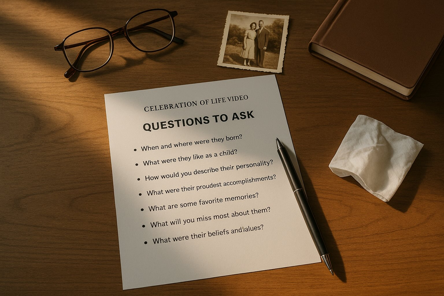 10 Important Questions to Ask Before Creating a Celebration of Life Video