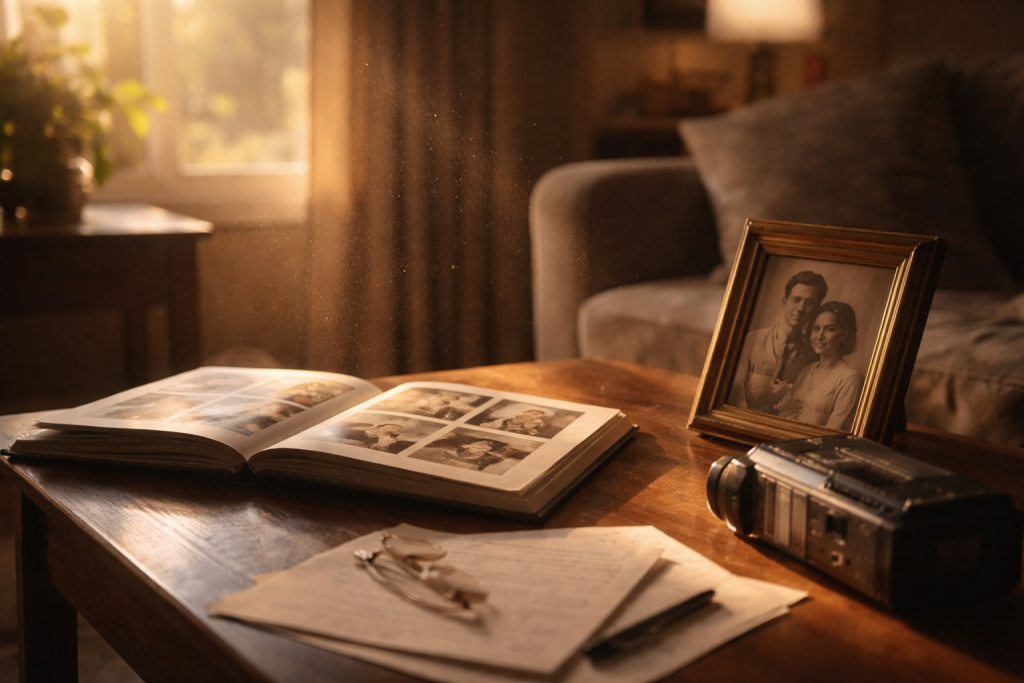 preserve your parents story and media in a movie